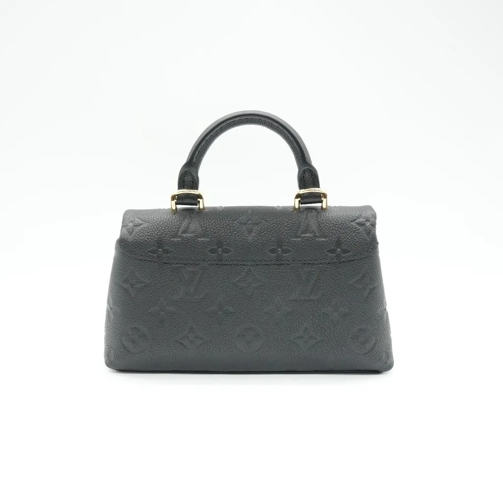Louis Vuitton Nano Madeleine Black Monogram Empreinte Black Leather Very good - Back View