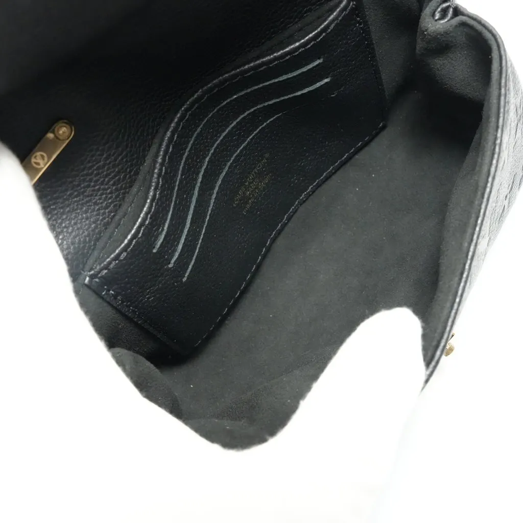 Louis Vuitton Nano Madeleine Black Monogram Empreinte Black Leather Very good - Model View