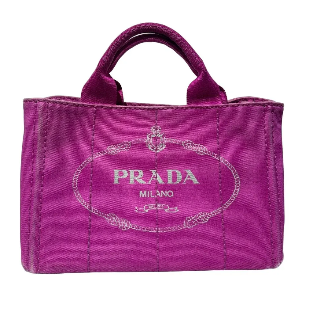 Prada Canapa Canvas Pink Tote
