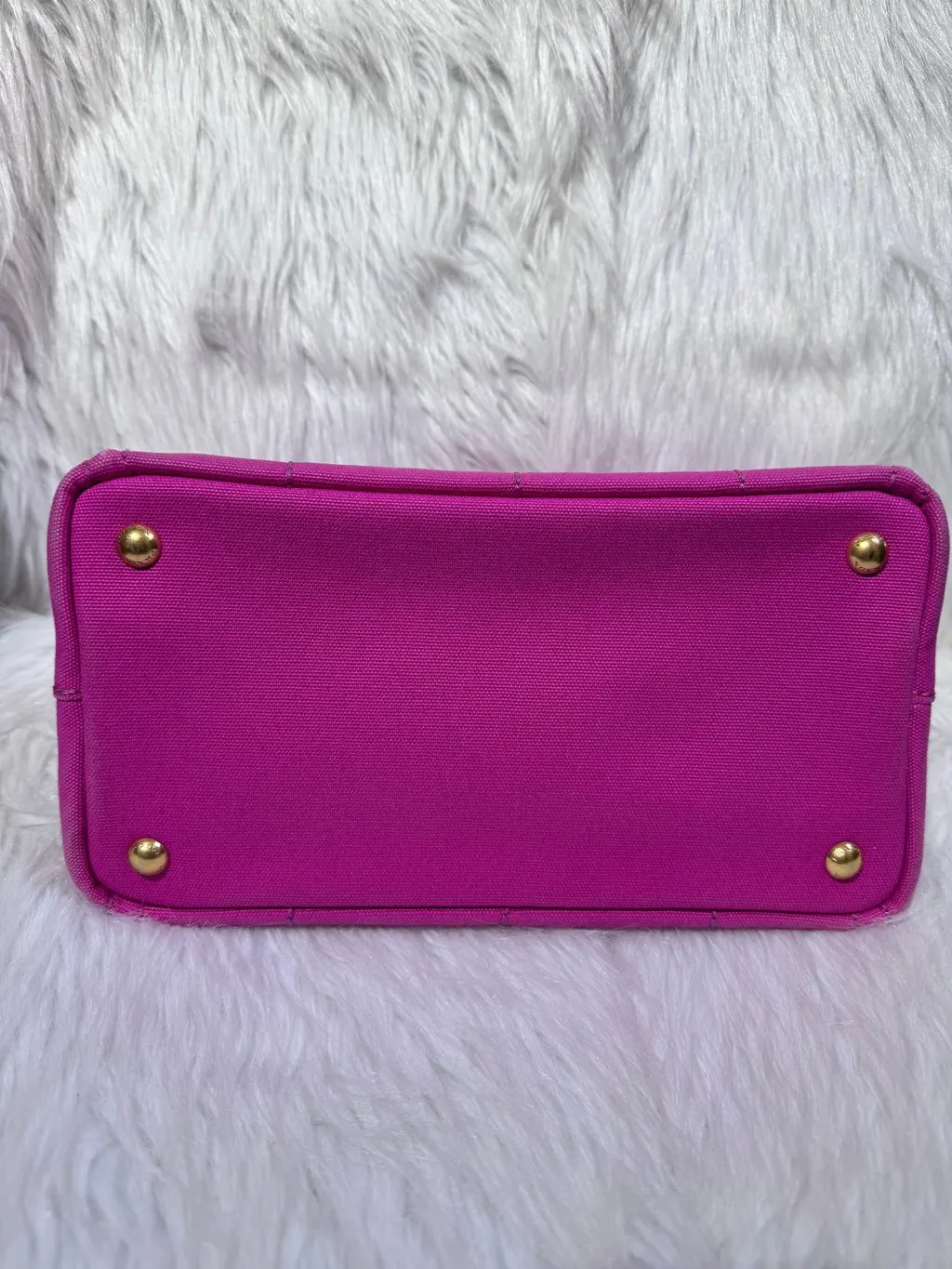 Prada Canapa Canvas Pink Tote Pink Canvas Good - Box View