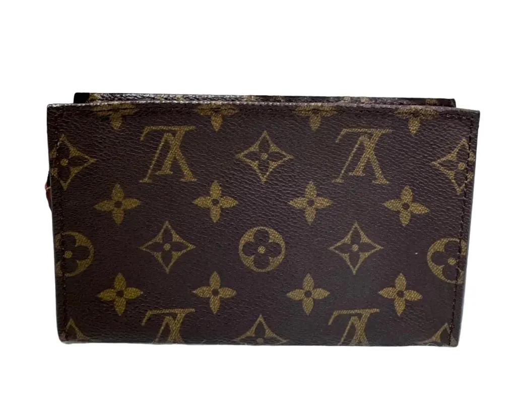 Louis Vuitton Monogram Bucket Pouch with chain Beige Canvas Good - Inside View