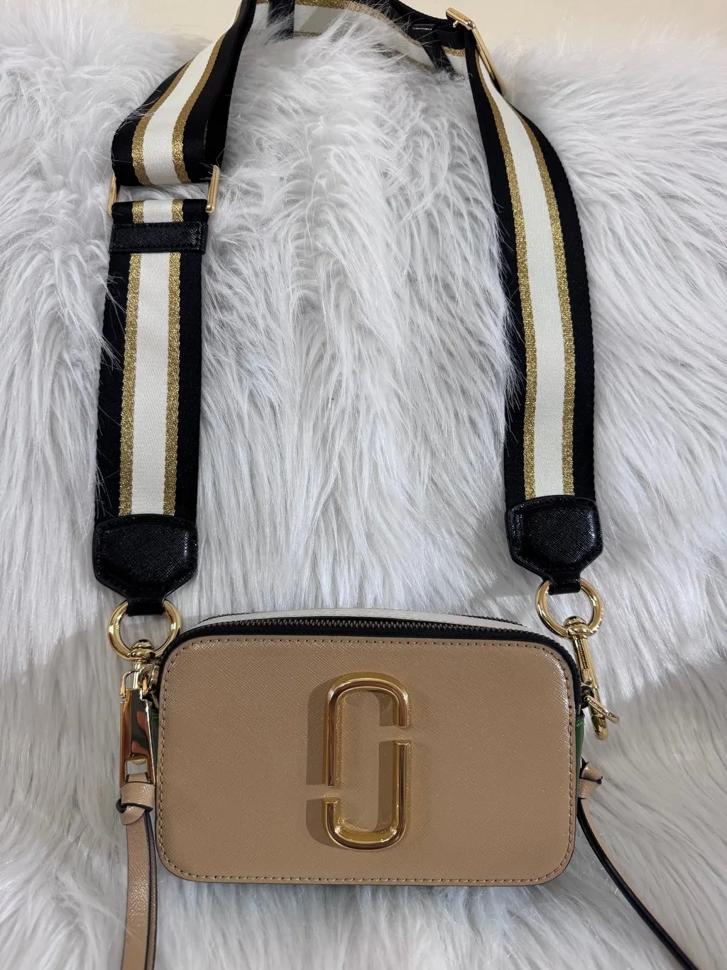 Marc Jacobs Snapshot Crossbody-Brown Brown Leather Good - Back View