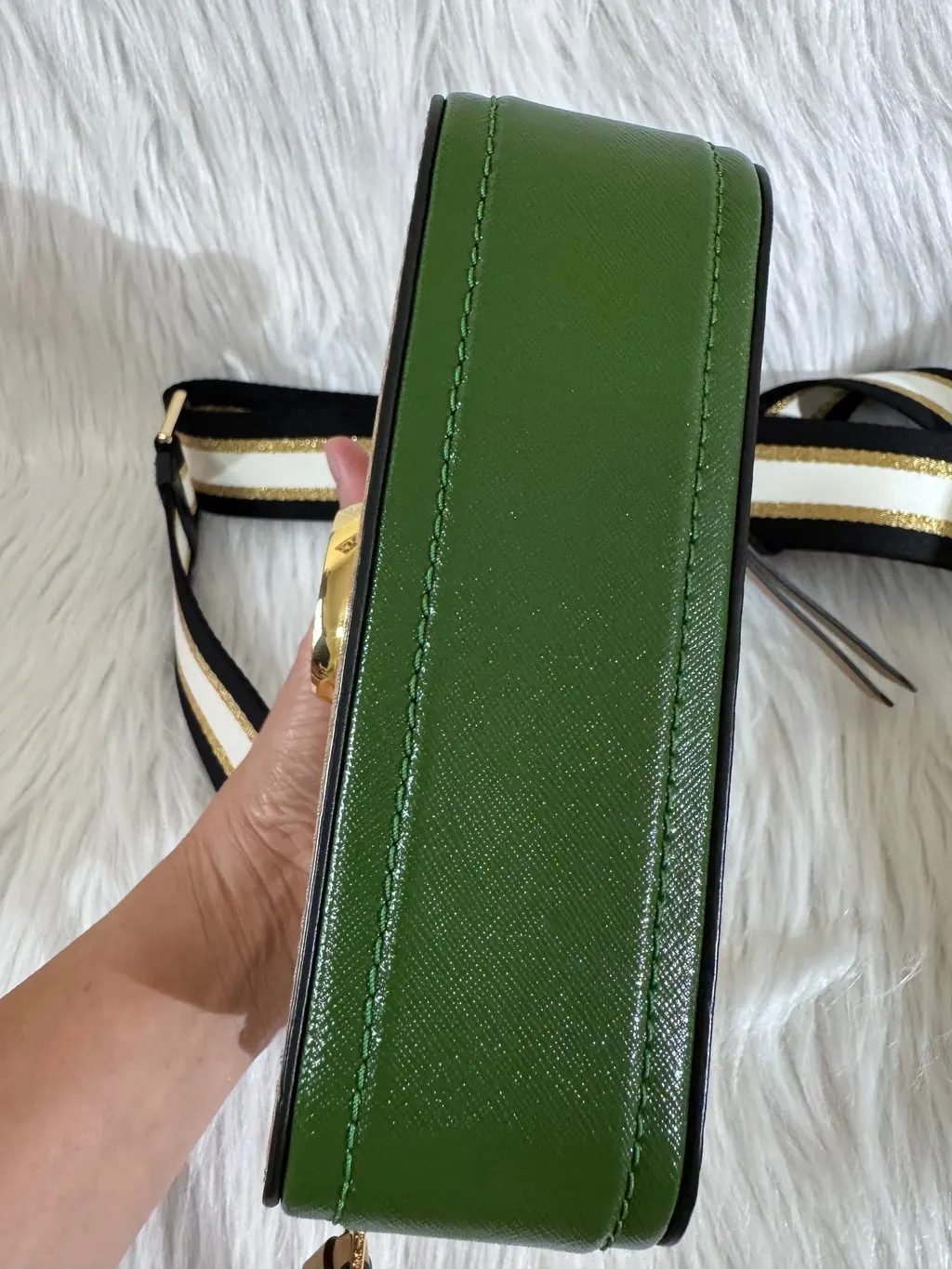 Marc Jacobs Snapshot Crossbody-Brown Brown Leather Good - Model View