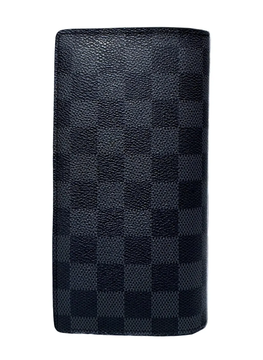 Louis Vuitton Brazza Damier Graphite Long Wallet Grey Canvas Good - Inside View