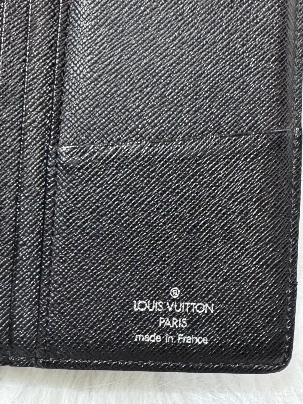 Louis Vuitton Brazza Damier Graphite Long Wallet Grey Canvas Good - Box View