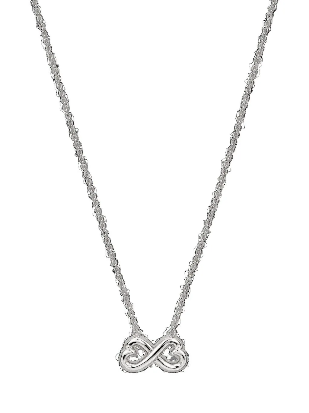 Tiffany & Co Double Heart Infinity Necklace Paloma Picasso Silver