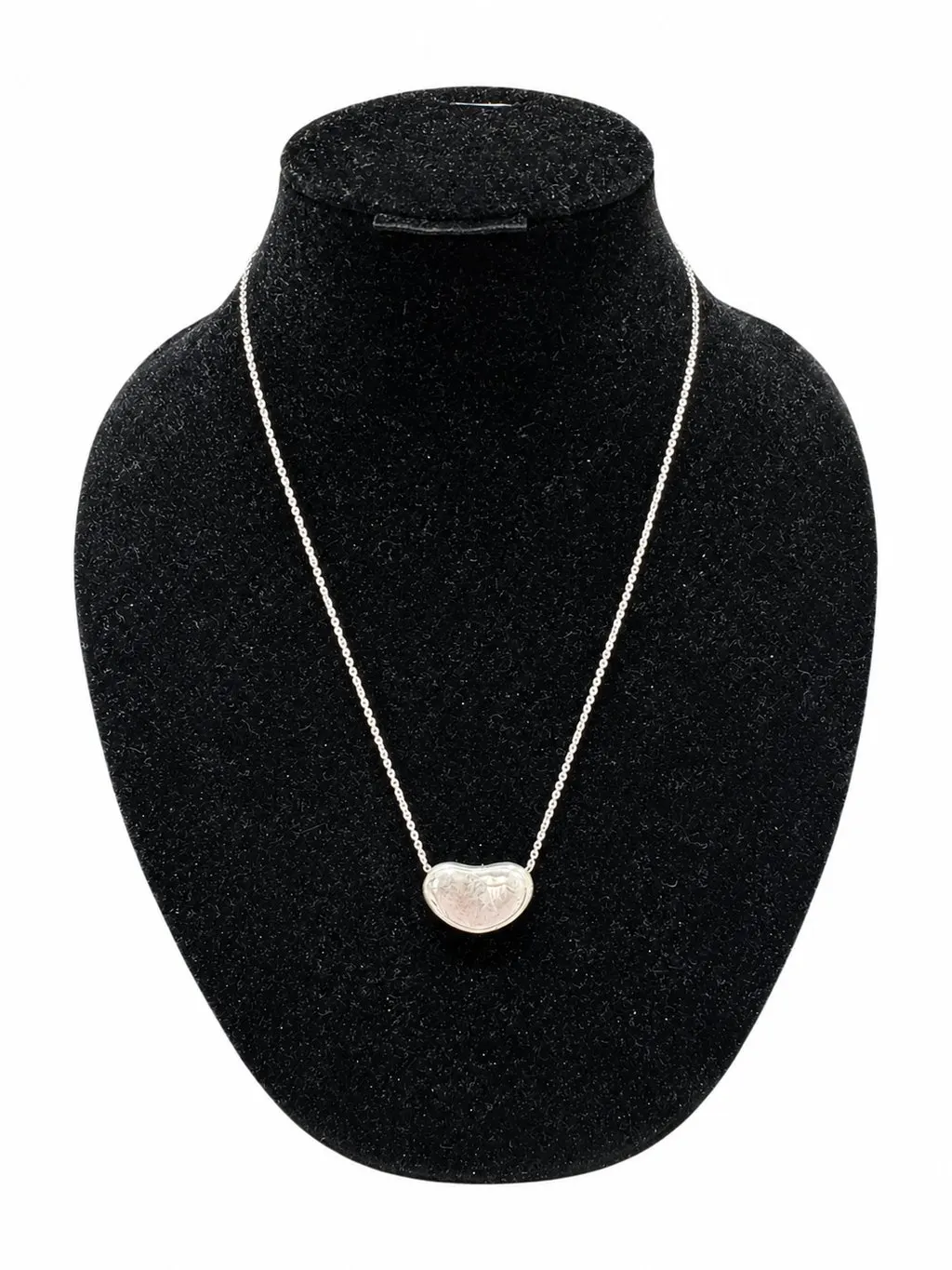 Tiffany & Co Bean Necklace Elsa Peretti Silver Silver Lace Good - Back View