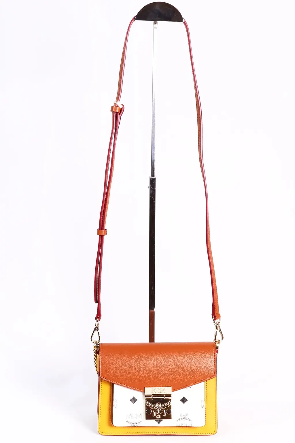 MCM Patricia Mini Two way bag-tricolor Gold Leather Good - Box View