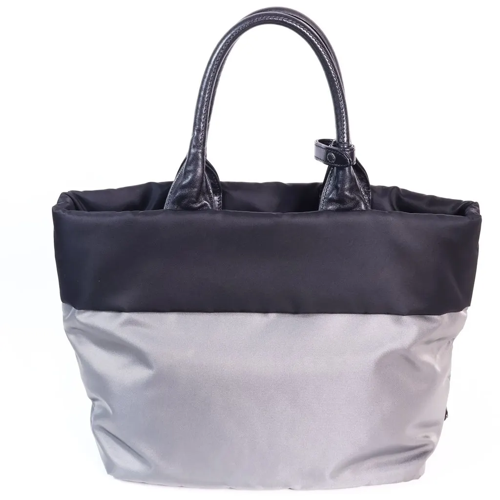 Prada B1959V Tessuto Two-Way Bag-Black/Dark Gray Black Very good - Inside View