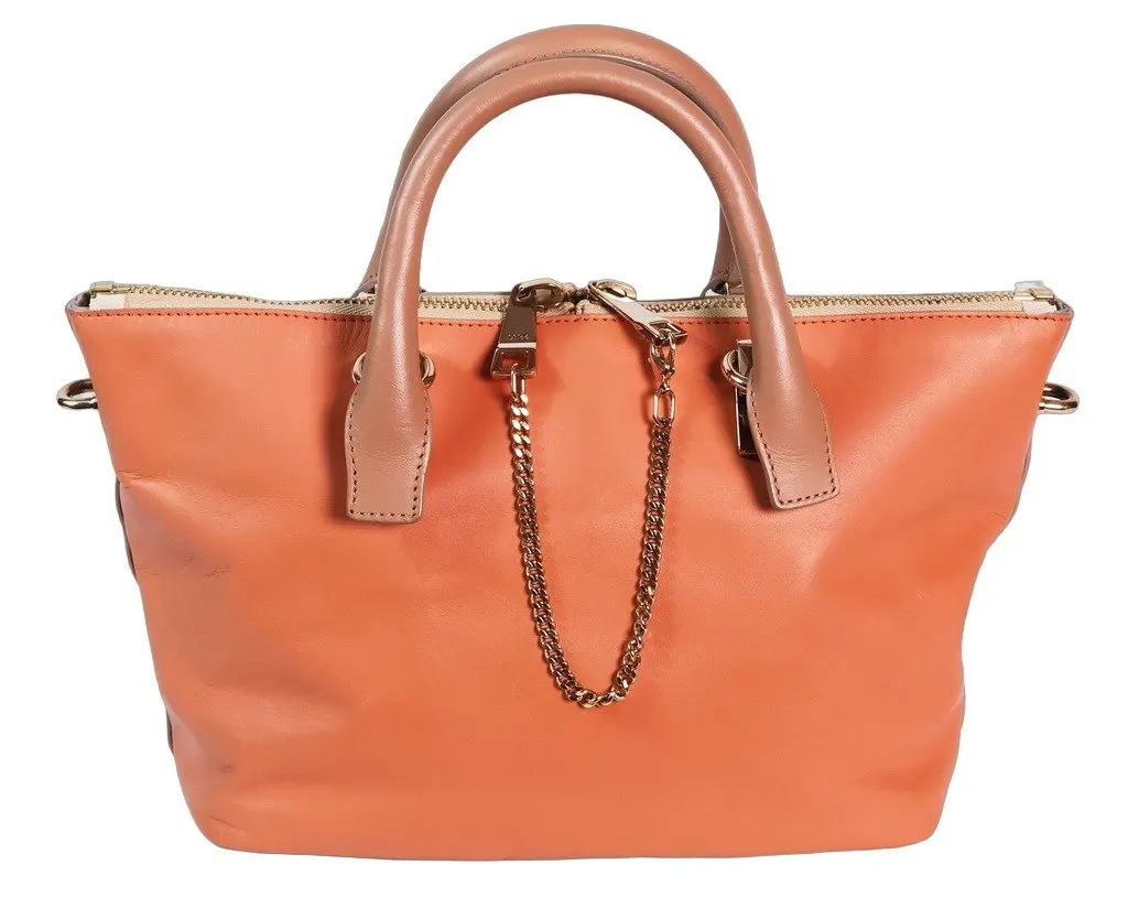 Chloé Two way Beige Salmon bag Beige Leather Good - Front View