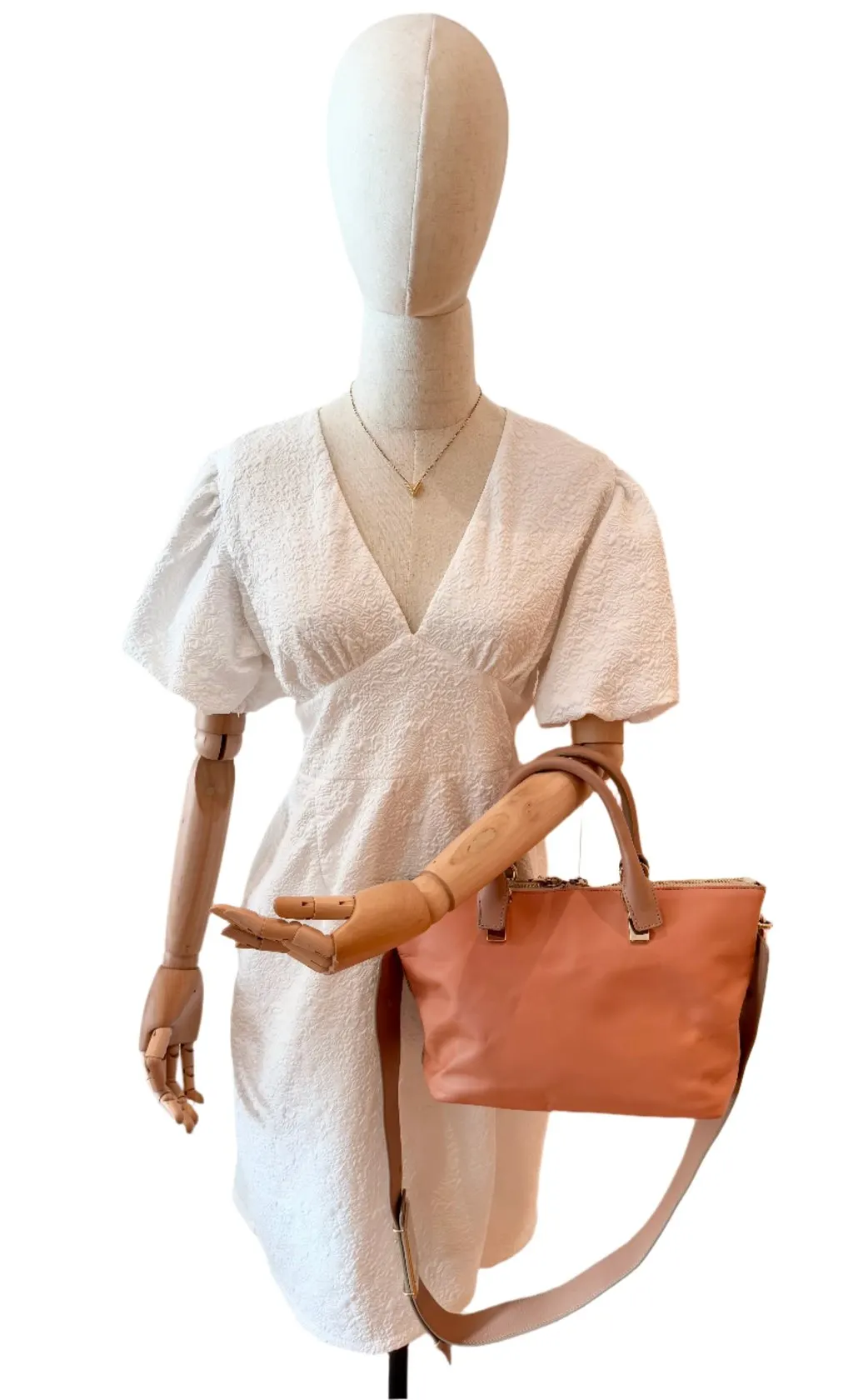Chloé Two way Beige Salmon bag Beige Leather Good - Box View