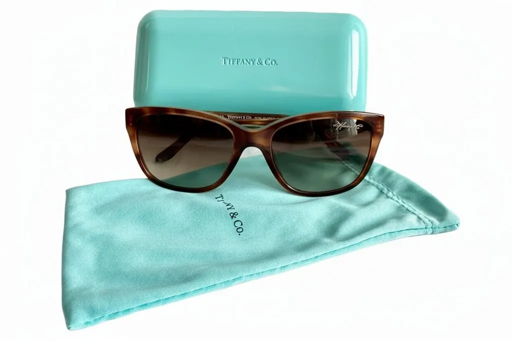Tiffany & Co Brown Sunglasses Brown Good - Inside View