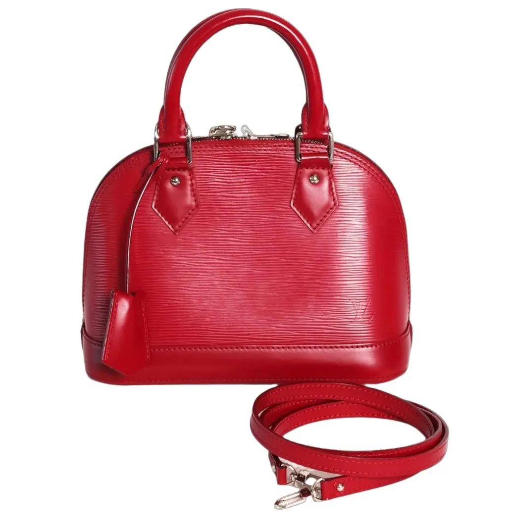 Louis Vuitton Fuschia Epi Leather Alma BB Pink Leather Very good - Front View
