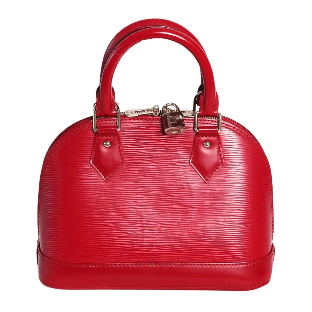 Louis Vuitton Fuschia Epi Leather Alma BB Pink Leather Very good - Back View