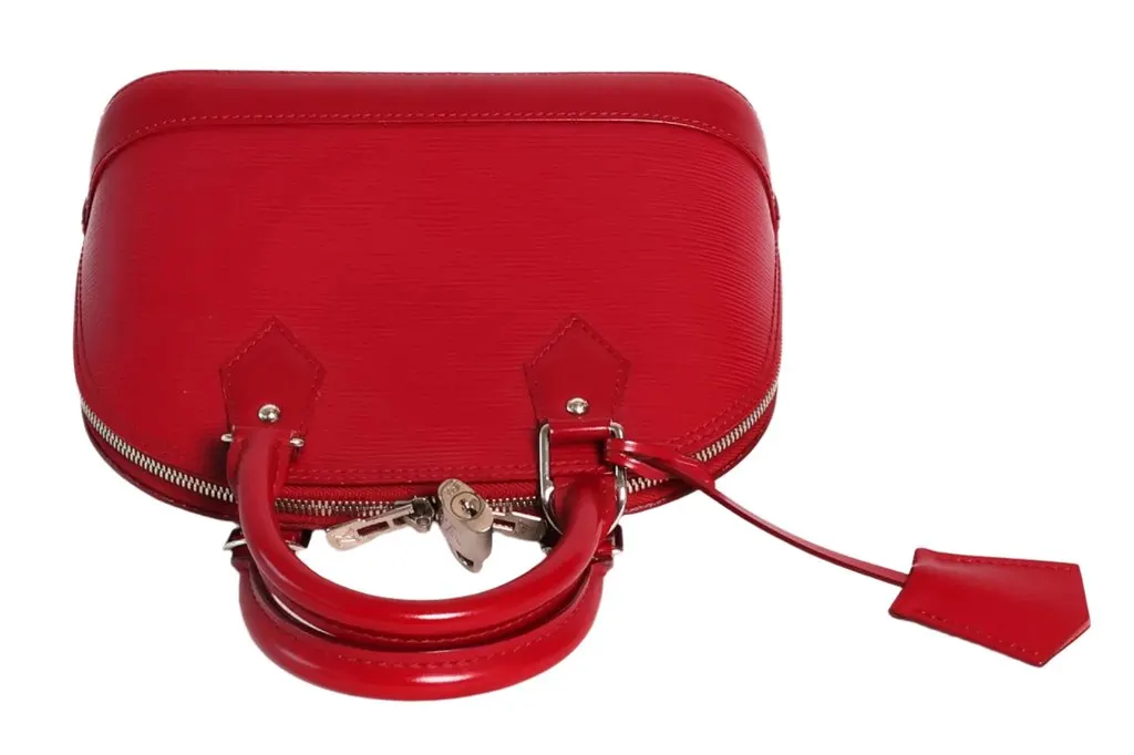 Louis Vuitton Fuschia Epi Leather Alma BB Pink Leather Very good - Model View