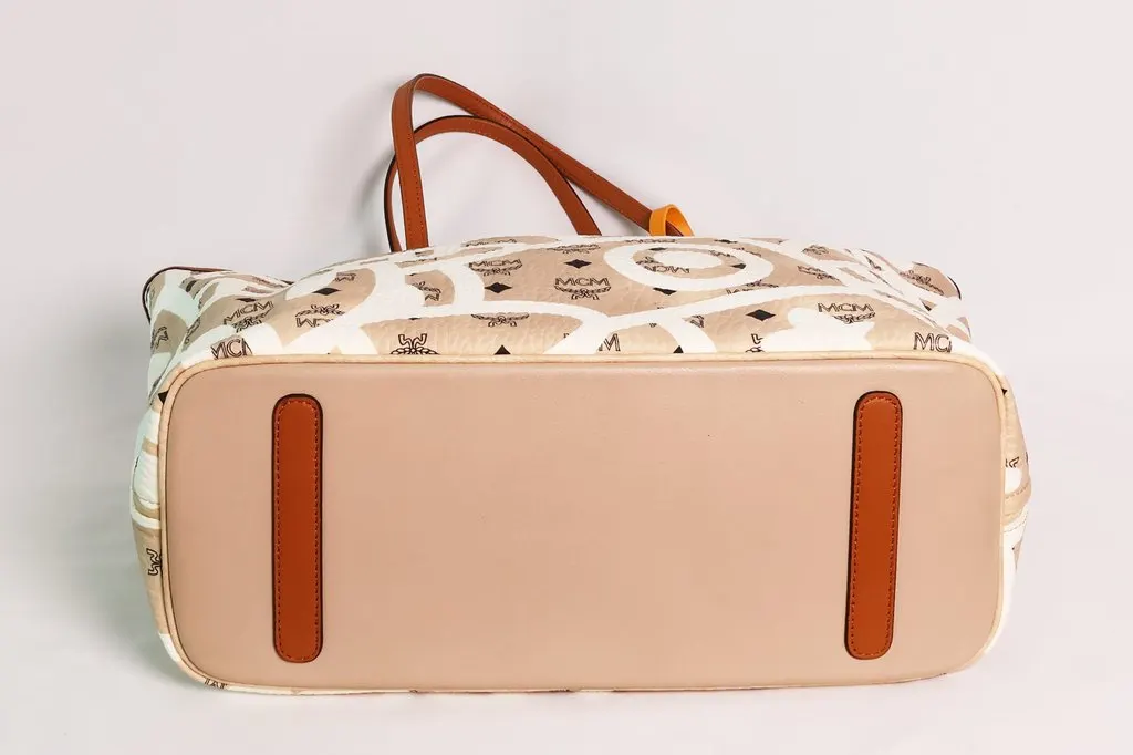 MCM Graffiti Reversible Limited Edition Tote Bag Brown Canvas Very good - Box View