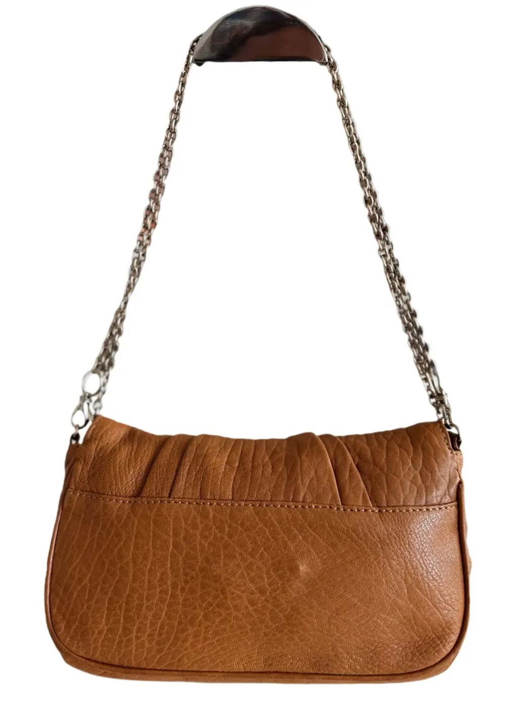 Fendi Mia Crossbody bag Brown Leather Good - Back View