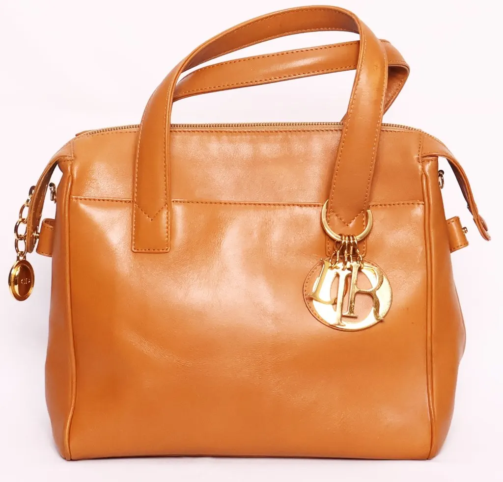 Dior Brown Leather Two Way bag Brown Leather Good - Model View