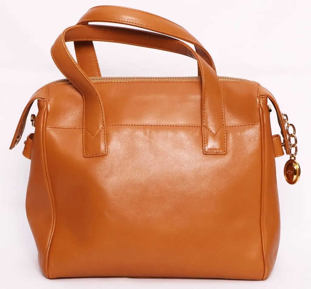 Dior Brown Leather Two Way bag Brown Leather Good - Box View