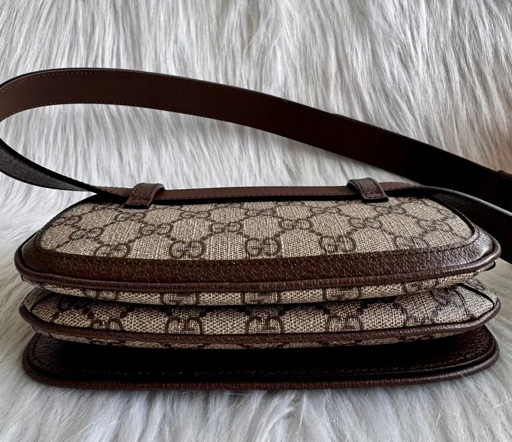 Gucci GG Supreme Blondie Belt Bag (brand new) Brown Leather Good - Box View