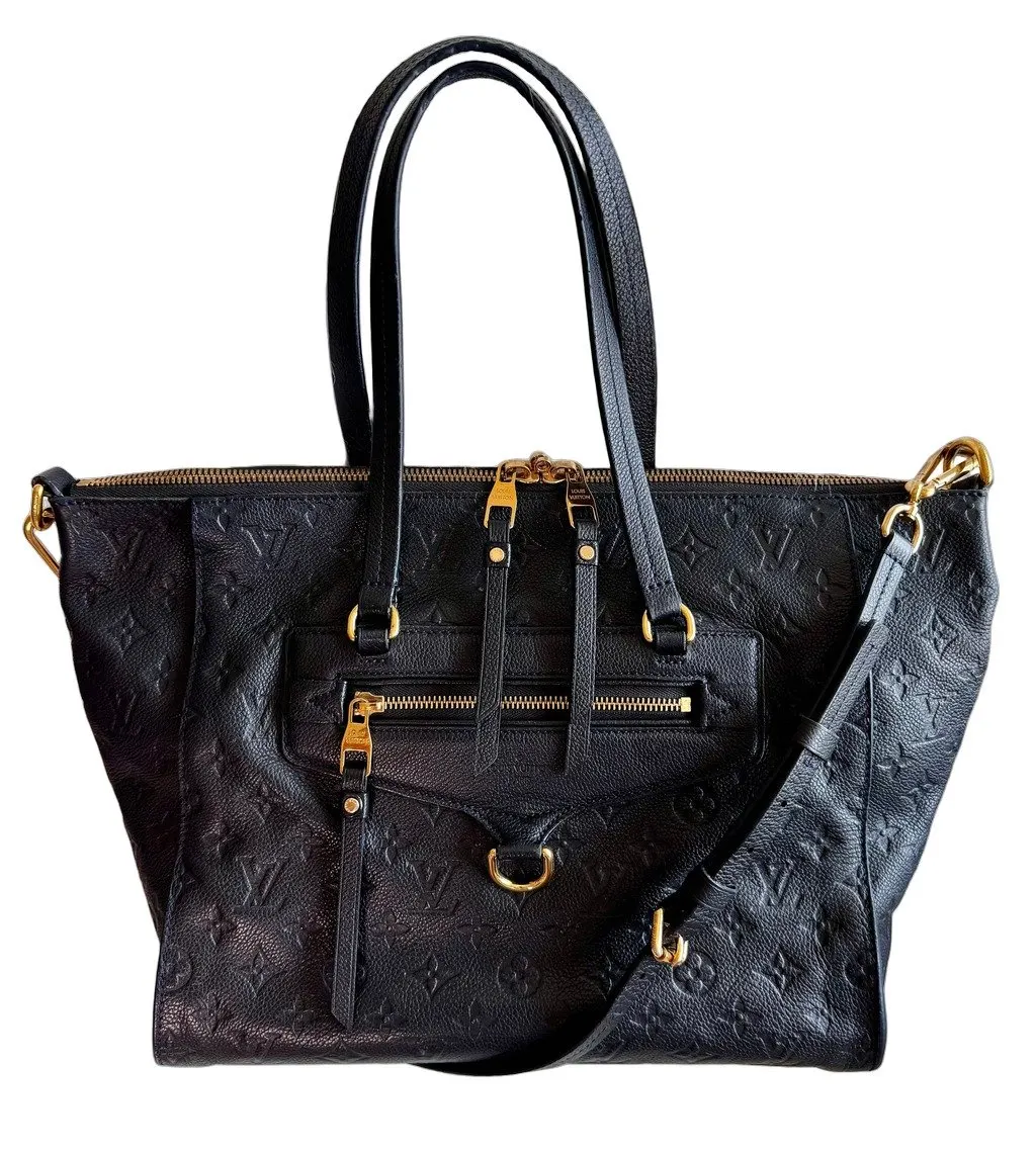 Louis Vuitton Empreinte Leather Lumineuse PM Bag- Dark Navy Navy Leather Very good - Front View