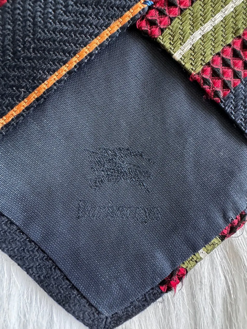 Burberry striped necktie Black Silk Good - Box View