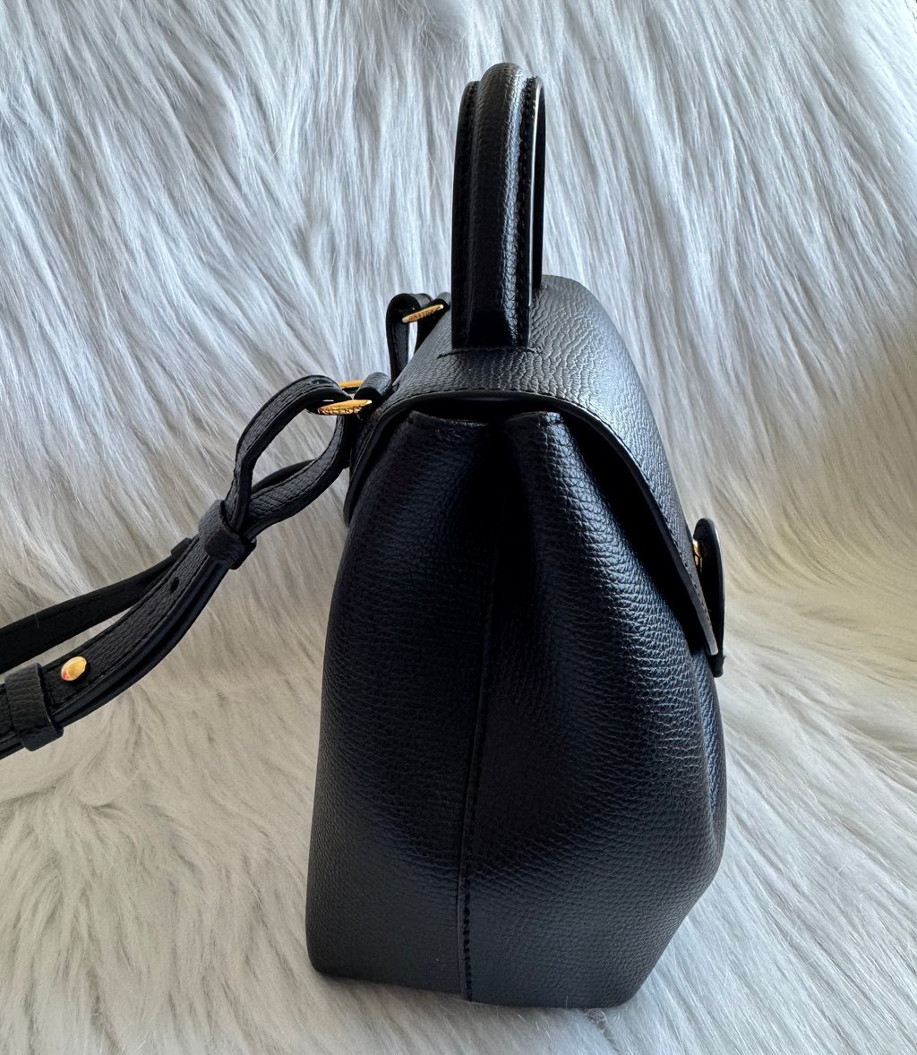 Polene Numero Un Nano Black Black Leather Good - Box View