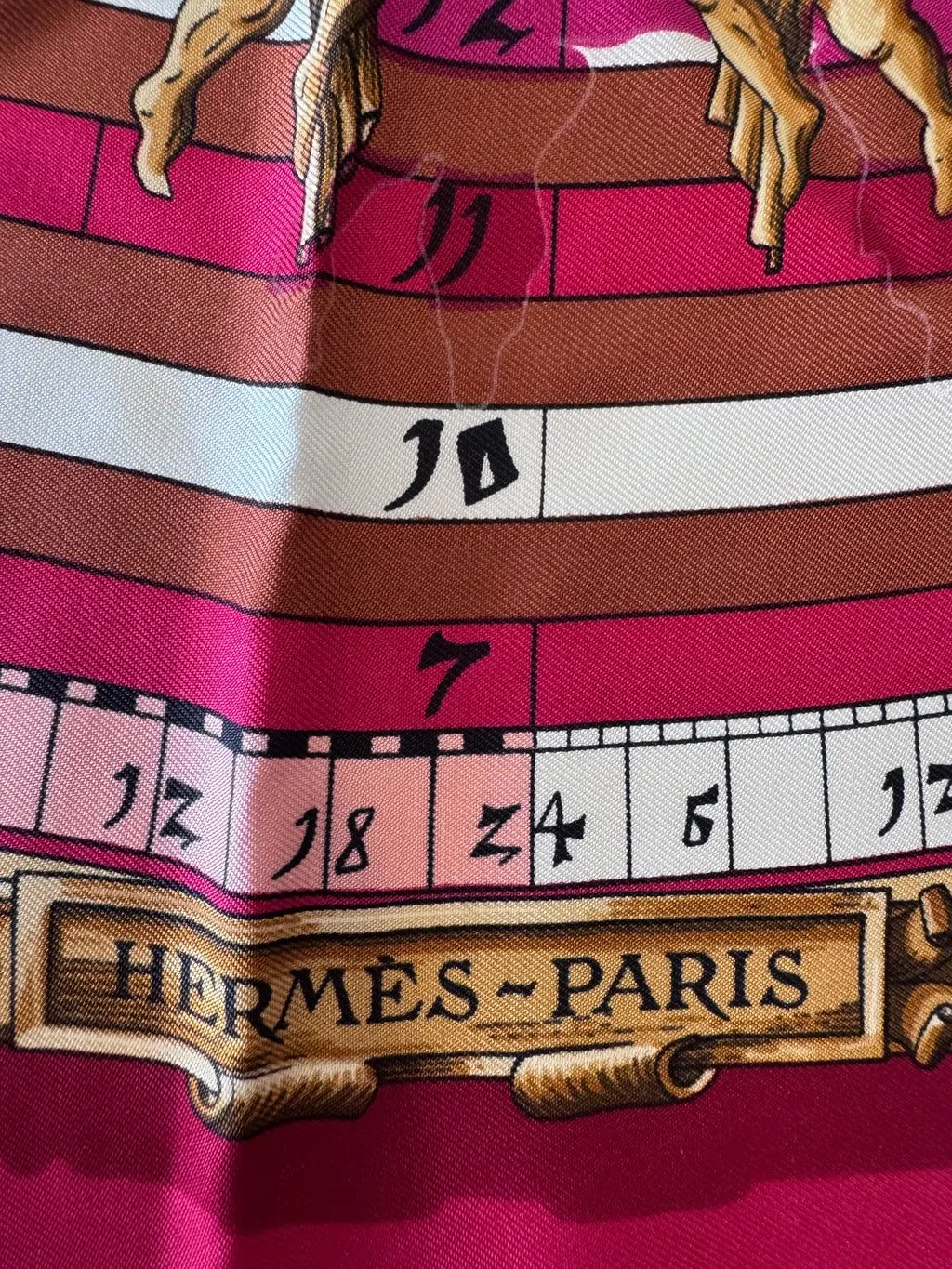 Hermès Dies Et Hore Astrology Zodiac Silk Scarf White Silk Good - Model View