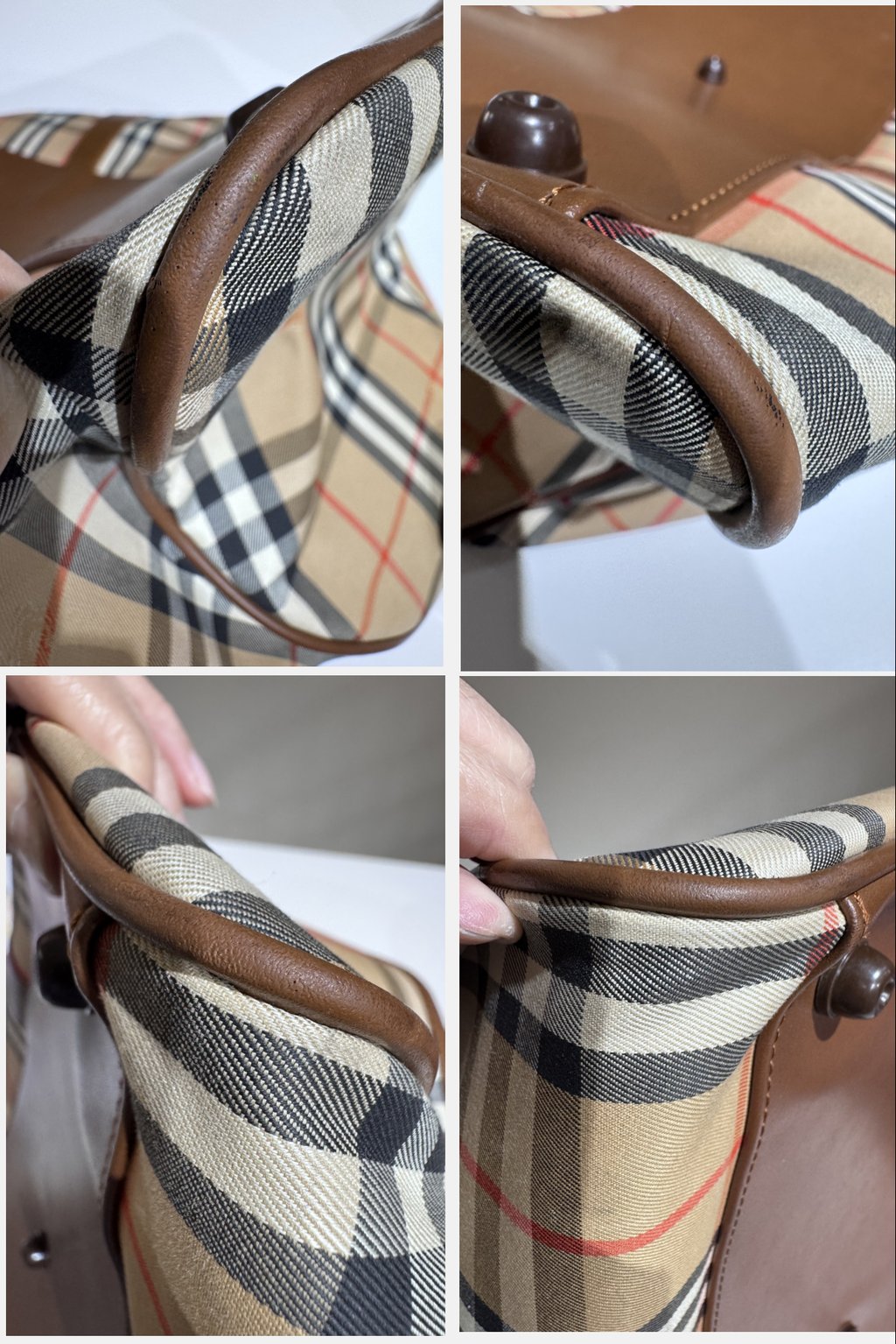Burberry Boston Travel Bag Brown Canvas | Pre-Owned Dubai |