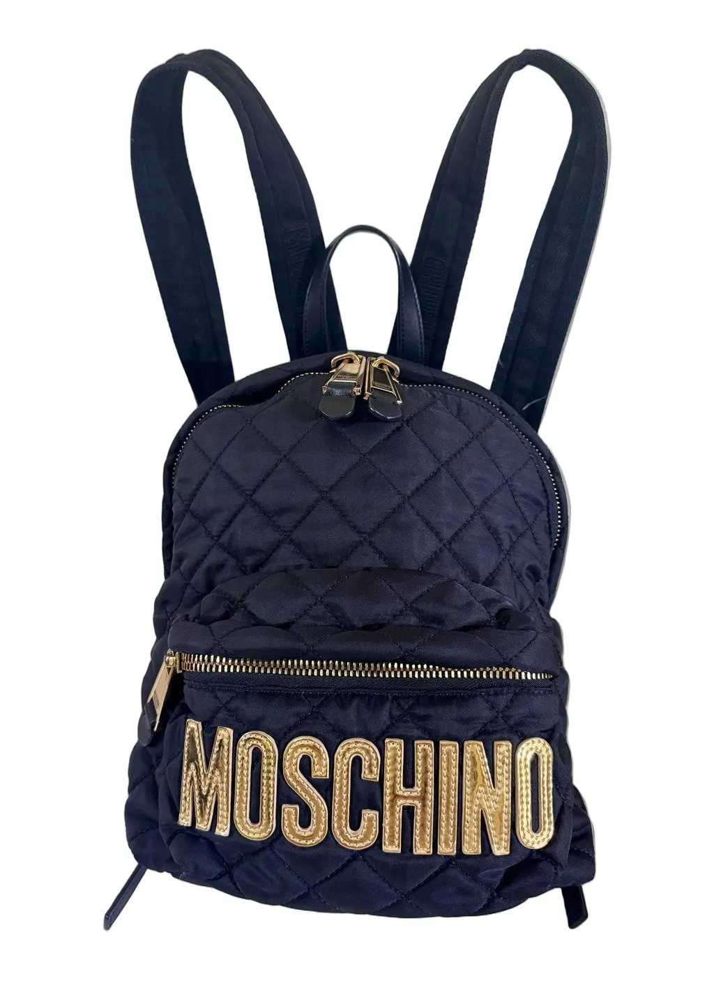 Moschino Quilted Nylon Black Backpack