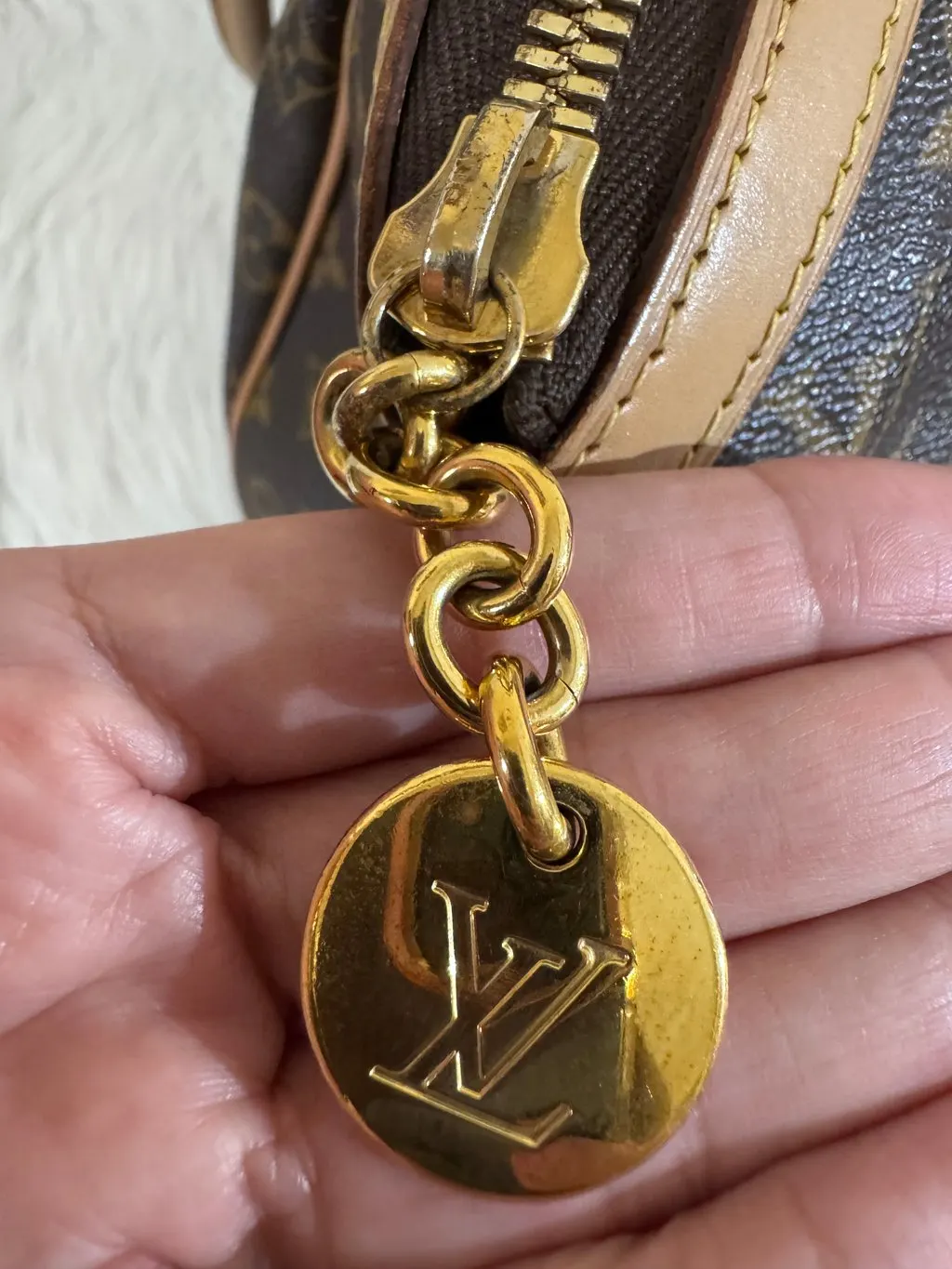 Louis Vuitton Monogram Tivoli GM Brown Canvas Good - Model View