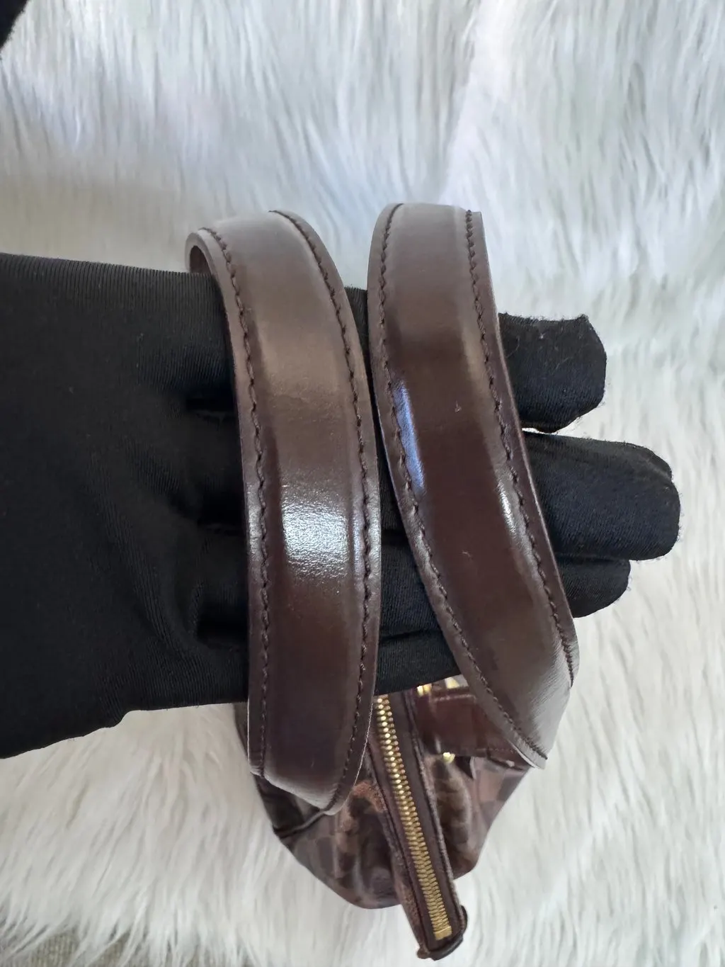 Louis Vuitton Damier Ebene Verona PM Brown Canvas Good - Box View