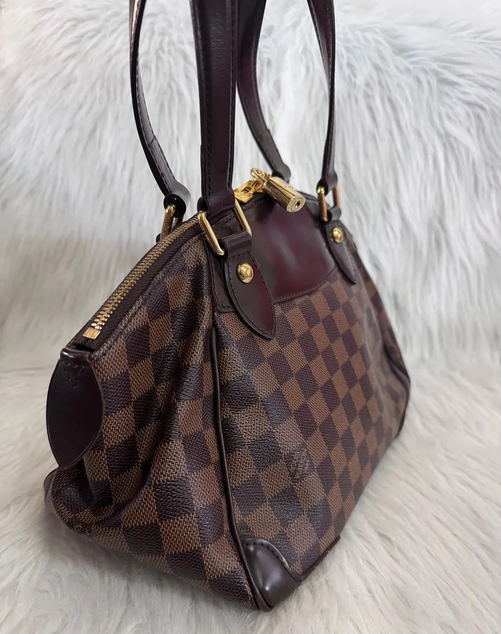 Louis Vuitton Damier Ebene Verona PM Brown Canvas Very good - Inside View