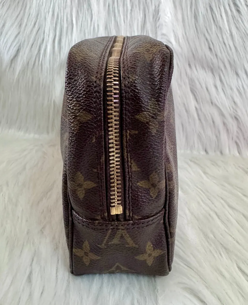 Louis Vuitton Monogram Toiletry Pouch size 23 Beige Canvas Very good - Model View