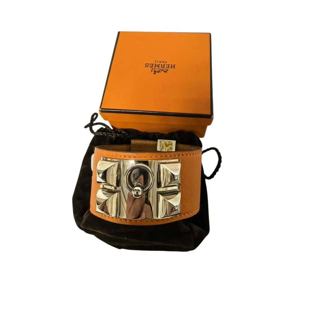 Hermès Collier de Chien Orange Leather Very good - Inside View