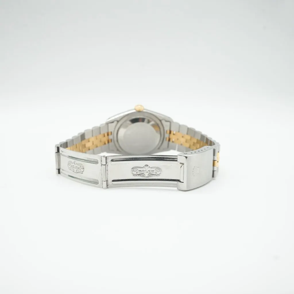 Rolex Vintage Datejust 36 mm Blue Diamond Dial Two-Tone 16233 (1987-1988) Yellow Good - Inside View