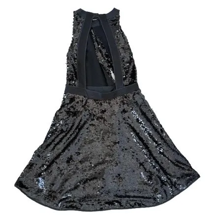 Pinko Pinko Uvetta Sequined Mini Dress Black Polyester Never worn - Back View