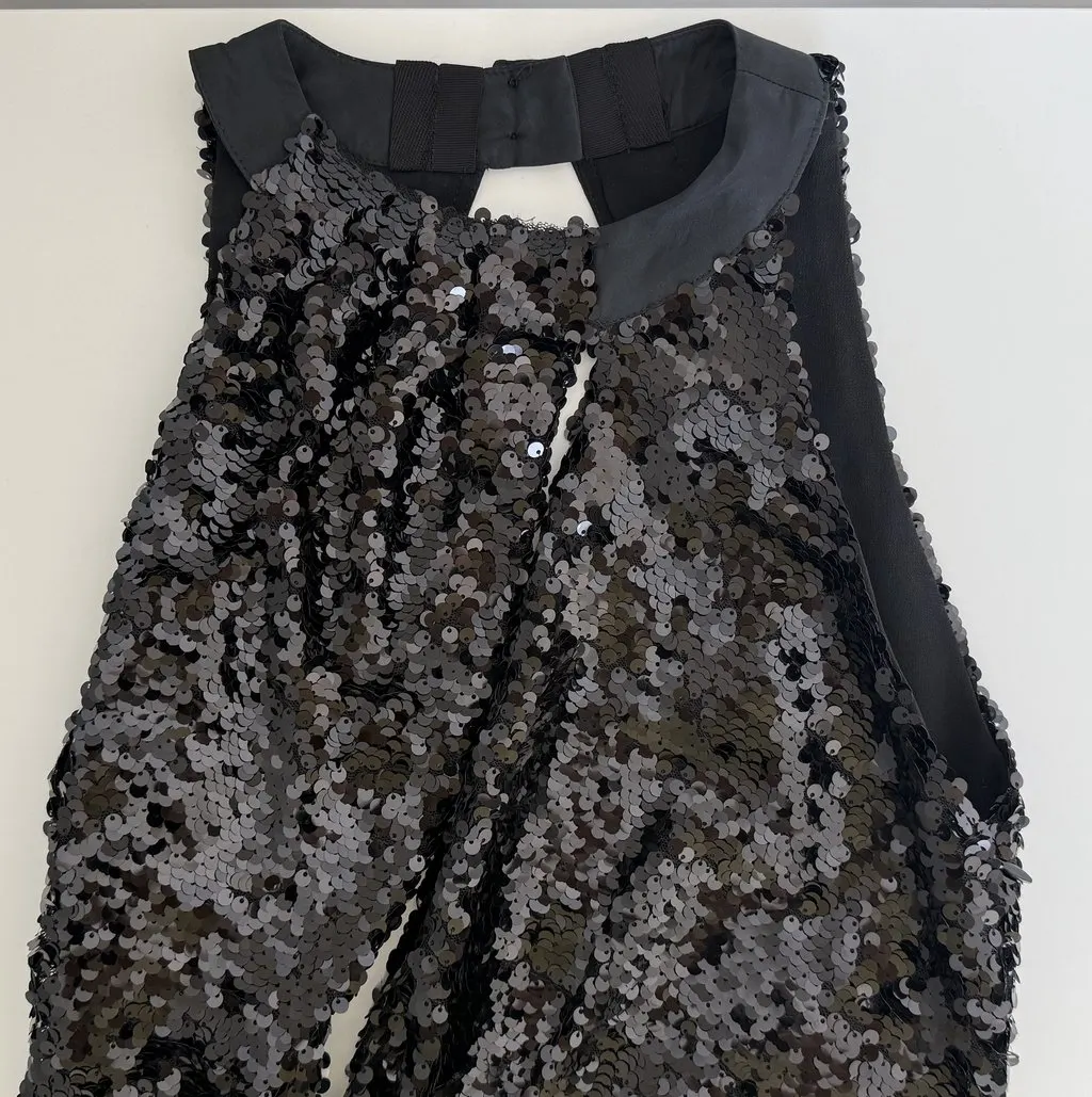 Pinko Pinko Uvetta Sequined Mini Dress Black Polyester Never worn - Box View