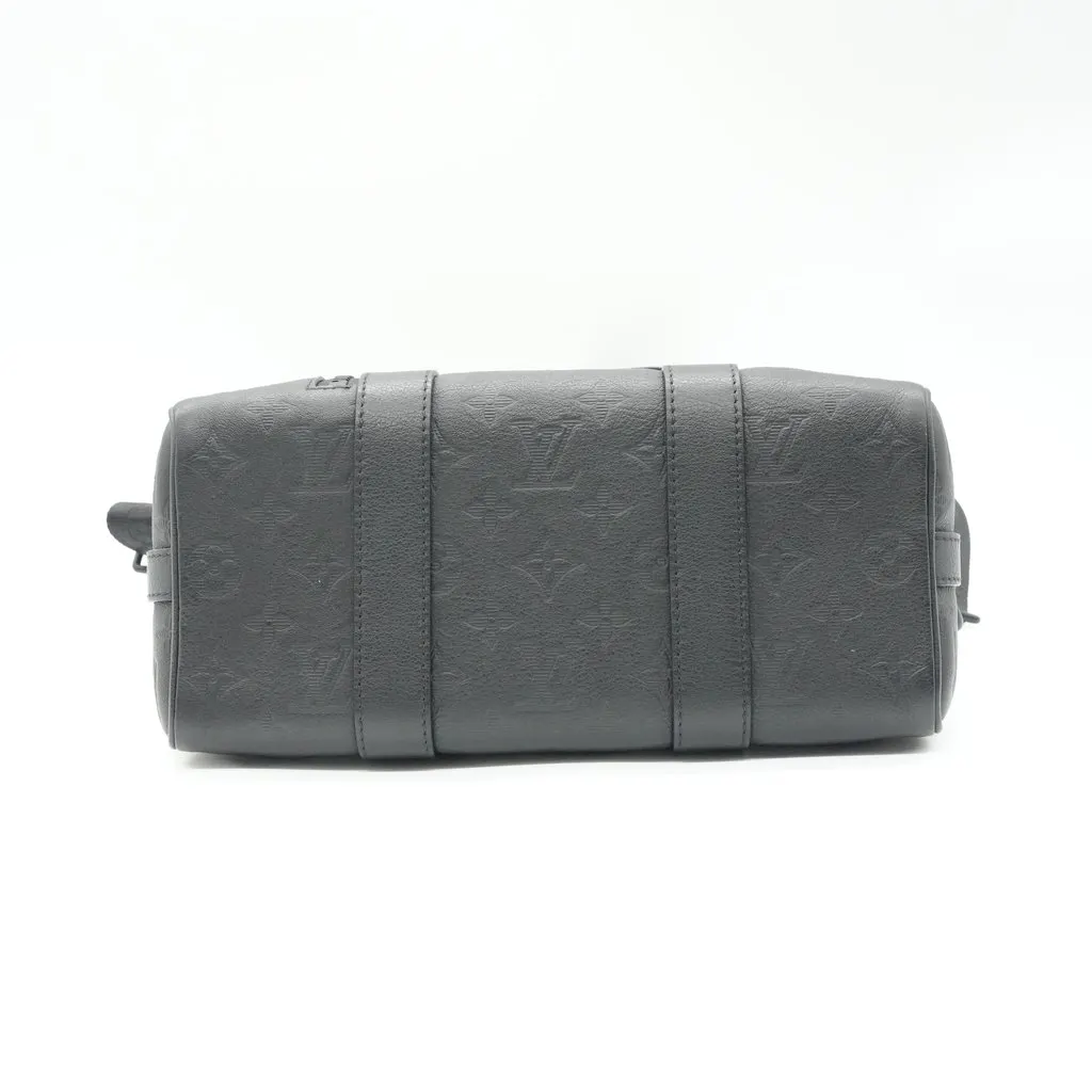Louis Vuitton City Keepall Monogram Shadow Black Leather Very good - Inside View