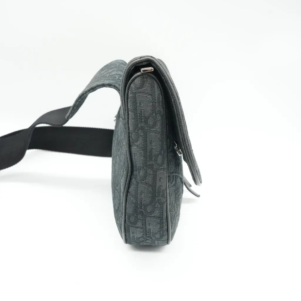 Dior Dior Saddle Bag in Black Dior Oblique Jacquard Black Canvas Fair - Box View