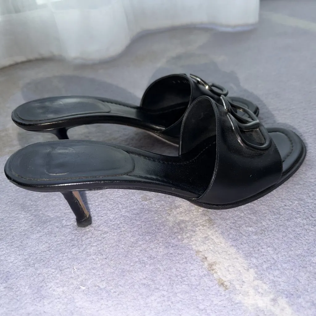 Valentino Classic Black Leather Very good - Back View