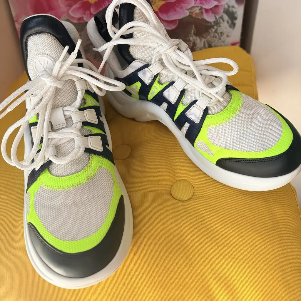 Louis Vuitton Archlight Sneakers Size 39 MultiColor Leather Good - Inside View
