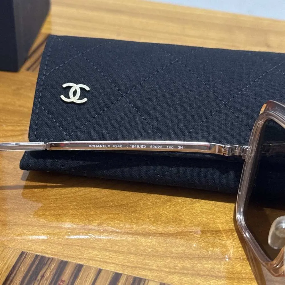Chanel Square Silver Stainless steel Plastic Very good - Back View
