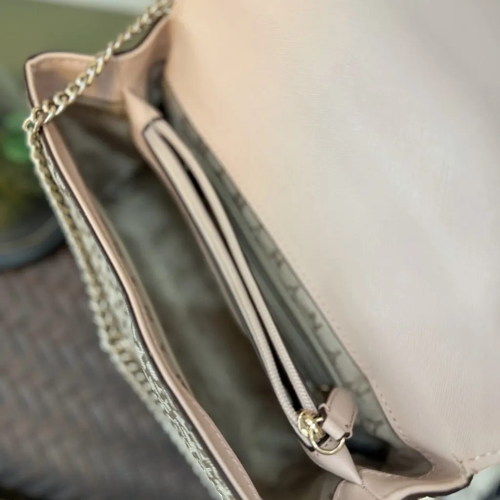 Furla New Beige Jacquard Good - Model View