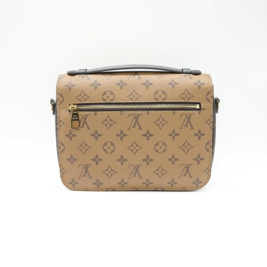 Louis Vuitton Pochette Metis Monogram Reverse Brown Canvas Very good - Back View