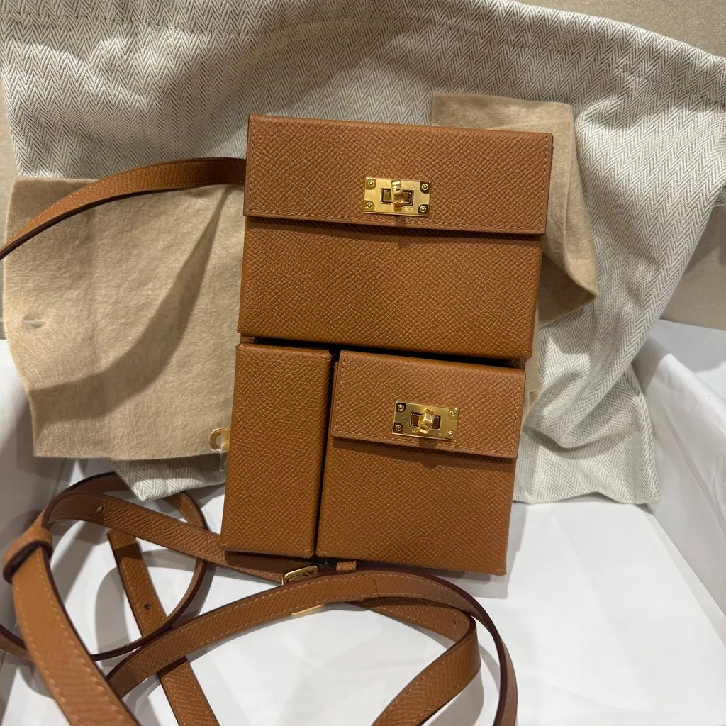 Hermès Kelly Multipocket Brown Never worn, with tag - Inside View