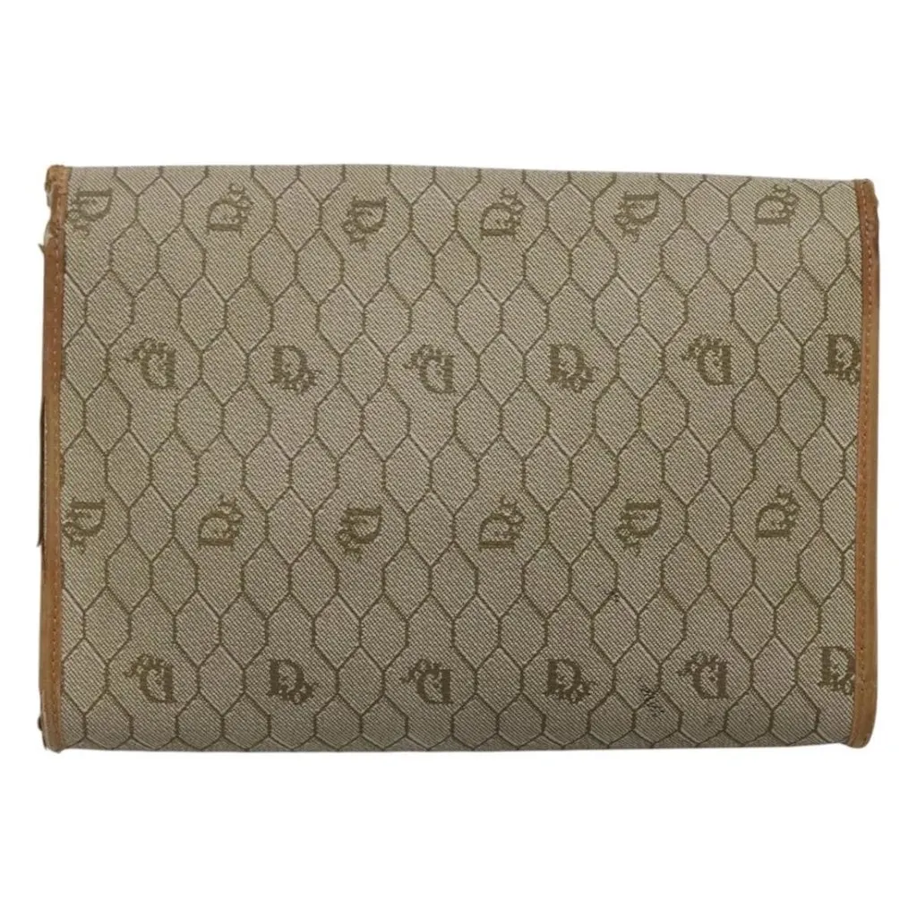Dior shoulder bag Beige Canvas Good - Back View