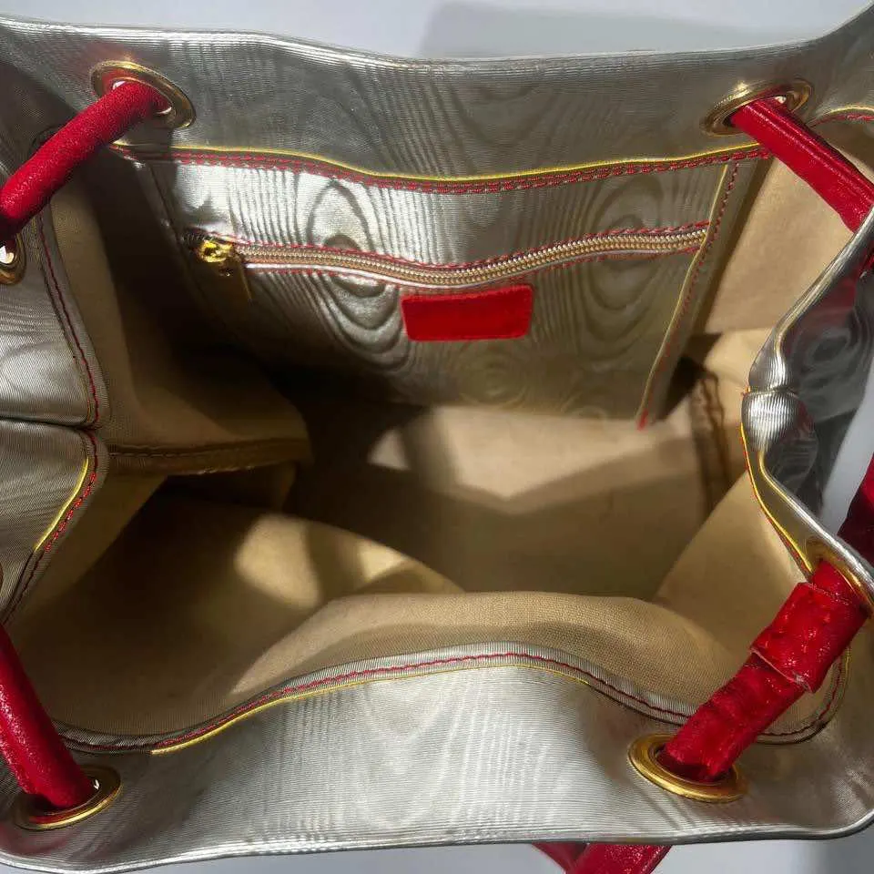 Loewe Anagram Tote Silver Very good - Inside View