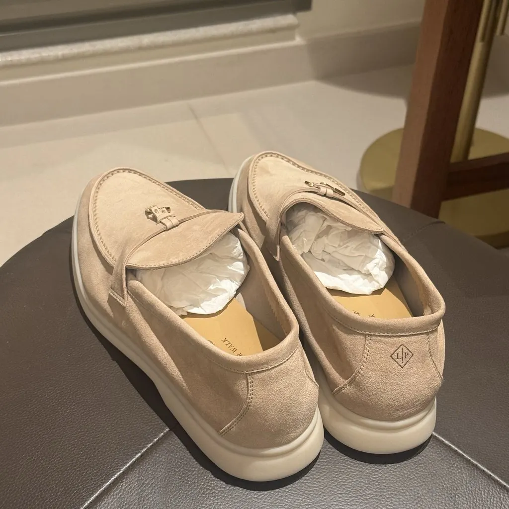 Loro Piana Brand New, Wrong Size Beige Suede Never worn - Inside View