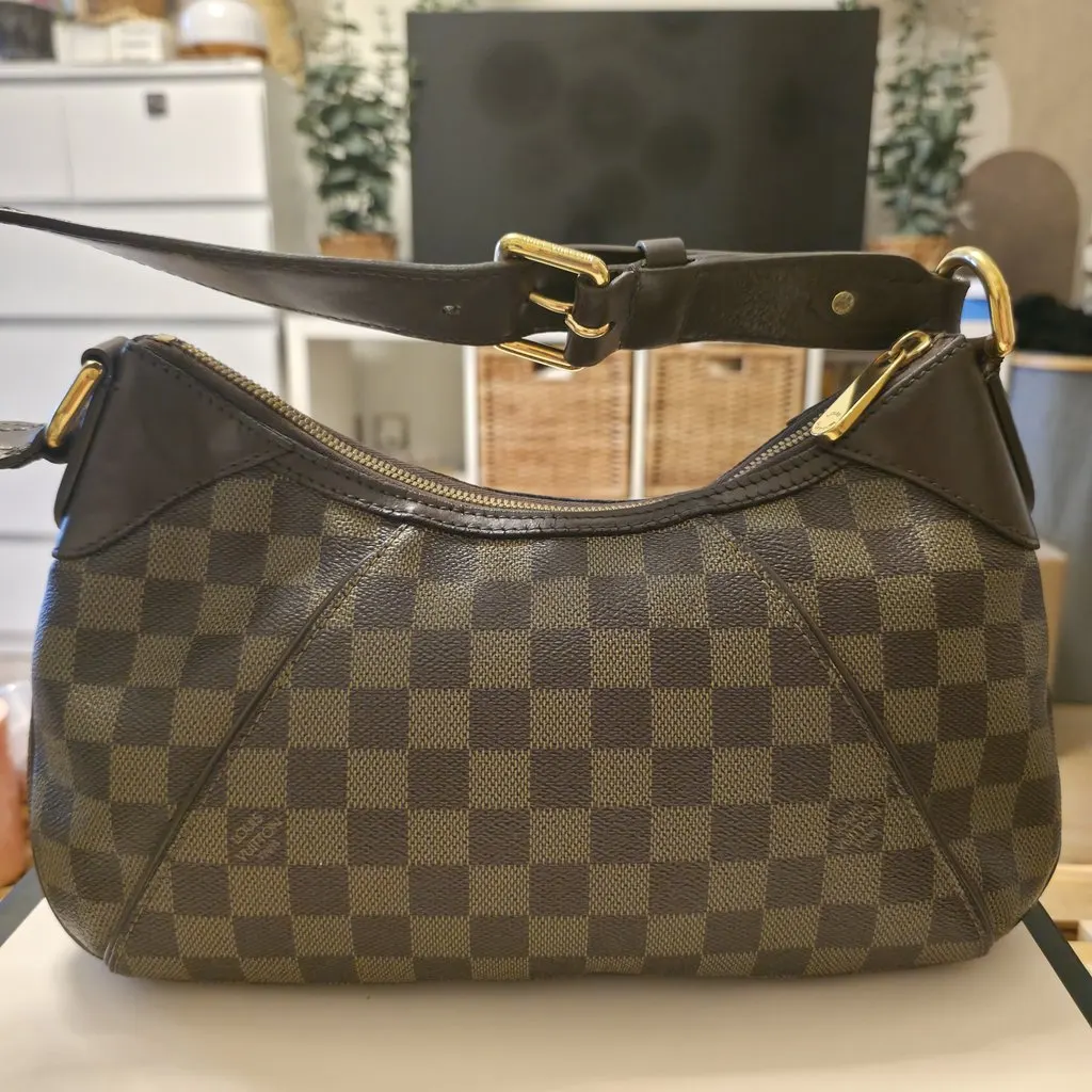 Louis Vuitton Damier Ebene Thames PM Brown Canvas Good - Back View